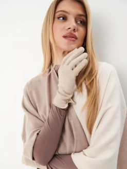 Handschuhe></noscript>MOHITO Handschuhe mit Wollanteil Creme