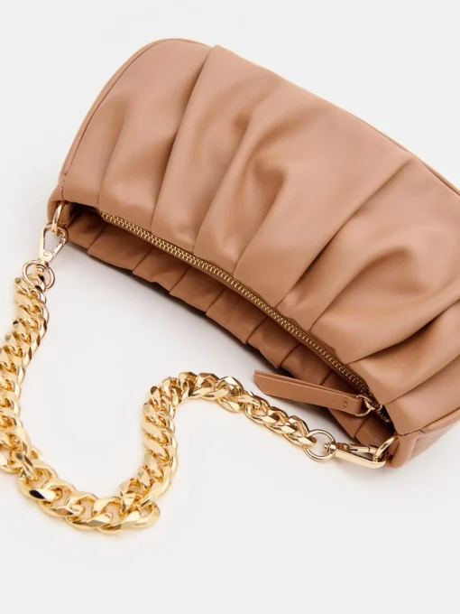 Entdecke Alles|Handtaschen, Rucksäcke>MOHITO Handtasche mit einer Kette Kaffeebraun