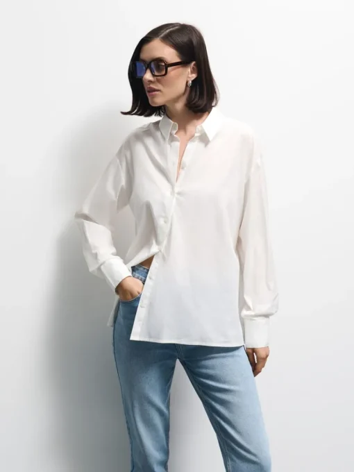 Blusen, Hemden>MOHITO Hemdbluse Weiu00df