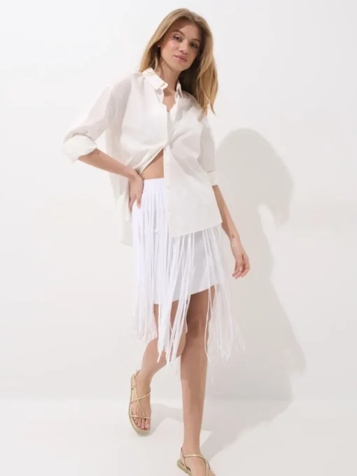 Blusen, Hemden>MOHITO Hemdbluse Weiu00df