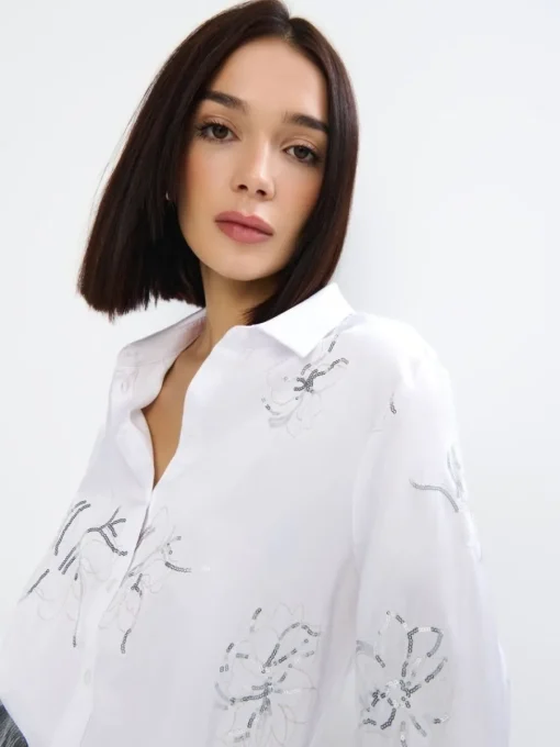 Blusen, Hemden>MOHITO Hemdbluse Weiu00df