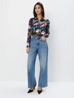 Blusen, Hemden>MOHITO Hemdbluse Schwarz