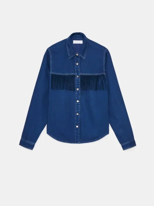Blusen, Hemden>MOHITO Hemdbluse aus Denim Blau