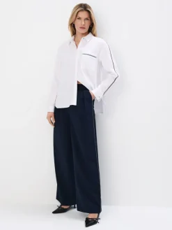 Blusen, Hemden>MOHITO Hemdbluse mit dekorativem Detail Weiu00df