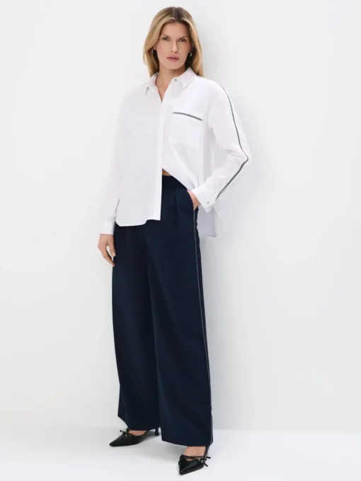Blusen, Hemden>MOHITO Hemdbluse mit dekorativem Detail Weiu00df