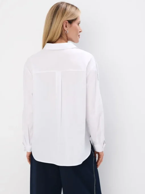 Blusen, Hemden>MOHITO Hemdbluse mit dekorativem Detail Weiu00df