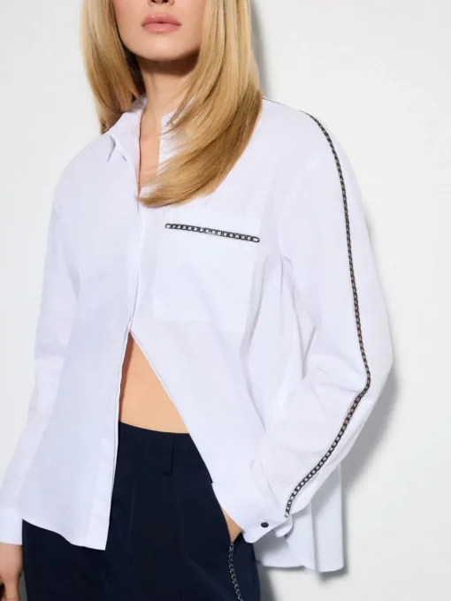 Blusen, Hemden>MOHITO Hemdbluse mit dekorativem Detail Weiu00df