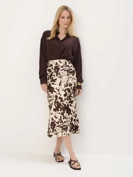 Blusen, Hemden>MOHITO Hemdbluse mit hohem Viskoseanteil Dunkelbraun