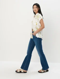 Blusen, Hemden>MOHITO Hemdbluse mit hohem Viskoseanteil Weiu00df