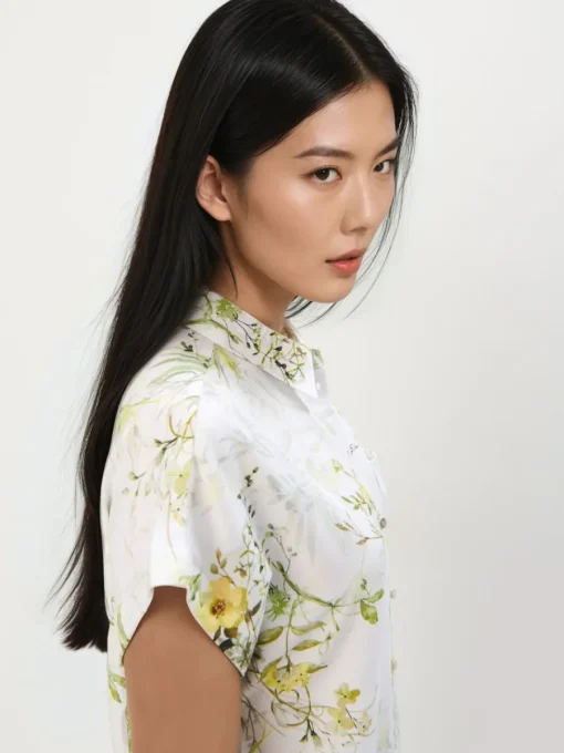 Blusen, Hemden>MOHITO Hemdbluse mit hohem Viskoseanteil Weiu00df