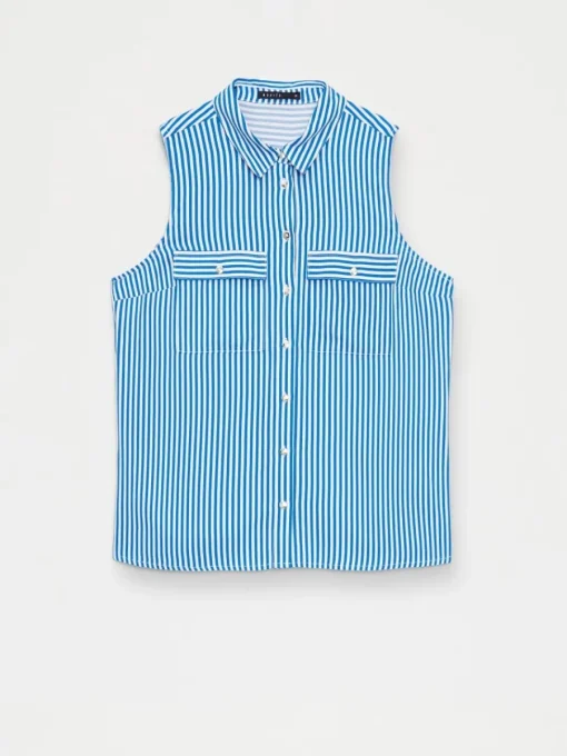 Blusen, Hemden>MOHITO Hemdbluse mit hohem Viskoseanteil Blau