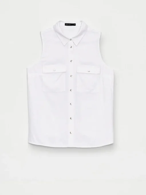 Blusen, Hemden>MOHITO Hemdbluse mit hohem Viskoseanteil Weiu00df