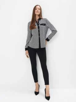 Blusen, Hemden>MOHITO Hemdbluse mit hohem Viskoseanteil Schwarz