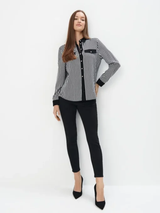 Blusen, Hemden>MOHITO Hemdbluse mit hohem Viskoseanteil Schwarz