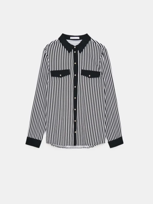 Blusen, Hemden>MOHITO Hemdbluse mit hohem Viskoseanteil Schwarz