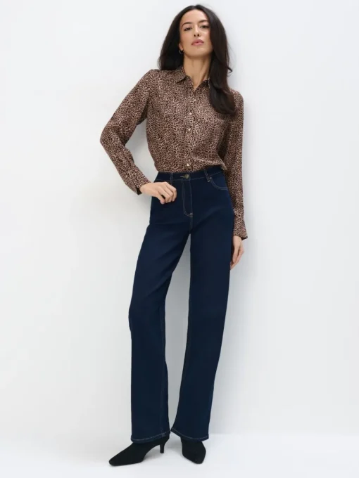 Blusen, Hemden>MOHITO Hemdbluse mit hohem Viskoseanteil Beige