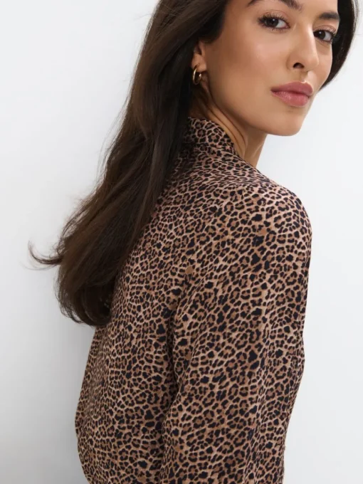 Blusen, Hemden>MOHITO Hemdbluse mit hohem Viskoseanteil Beige