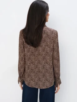 Blusen, Hemden></noscript>MOHITO Hemdbluse mit hohem Viskoseanteil Beige