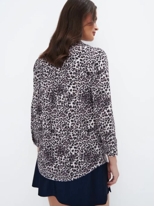 Blusen, Hemden>MOHITO Hemdbluse mit hohem Viskoseanteil Beige