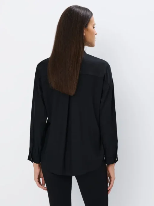 Blusen, Hemden>MOHITO Hemdbluse mit hohem Viskoseanteil Schwarz