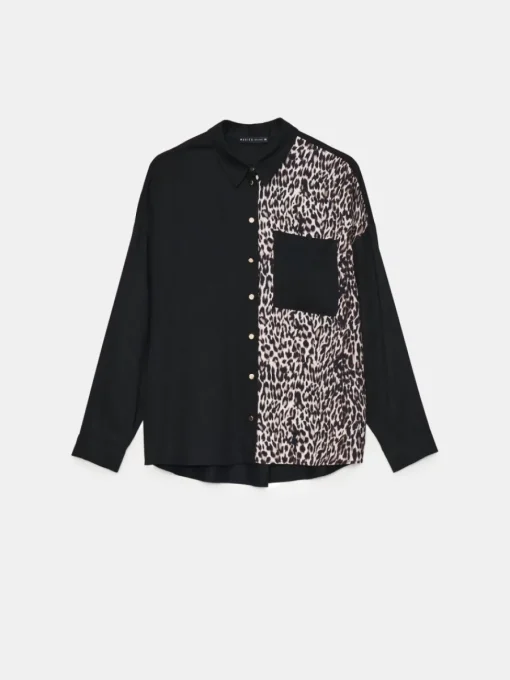 Blusen, Hemden>MOHITO Hemdbluse mit hohem Viskoseanteil Schwarz
