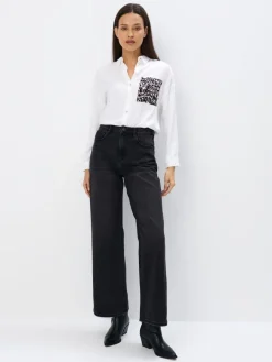 Blusen, Hemden>MOHITO Hemdbluse mit hohem Viskoseanteil Weiu00df
