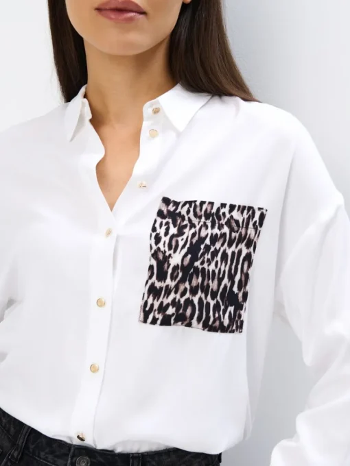 Blusen, Hemden>MOHITO Hemdbluse mit hohem Viskoseanteil Weiu00df