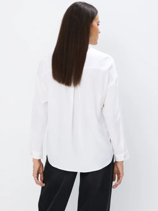 Blusen, Hemden>MOHITO Hemdbluse mit hohem Viskoseanteil Weiu00df
