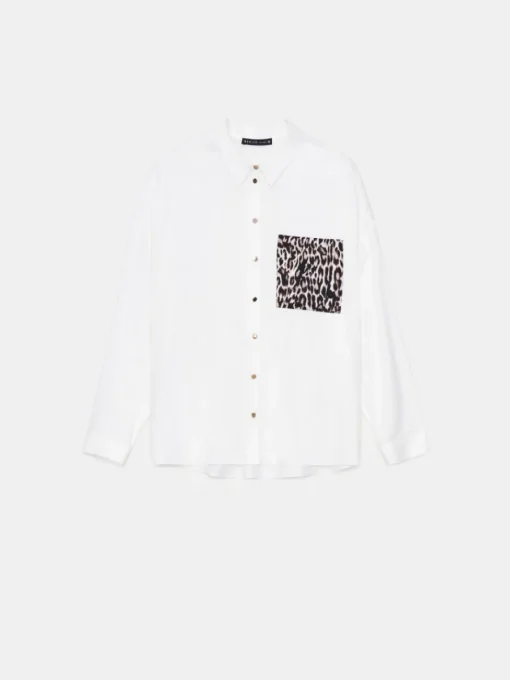 Blusen, Hemden>MOHITO Hemdbluse mit hohem Viskoseanteil Weiu00df