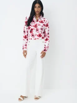 Blusen, Hemden>MOHITO Hemdbluse mit hohem Viskoseanteil Rot