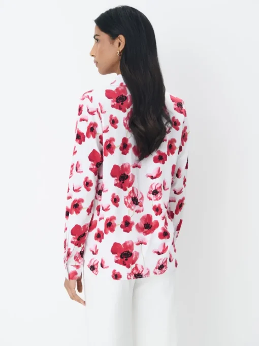 Blusen, Hemden>MOHITO Hemdbluse mit hohem Viskoseanteil Rot