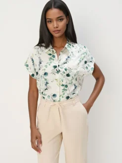 Blusen, Hemden>MOHITO Hemdbluse mit hohem Viskoseanteil Weiu00df
