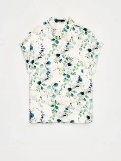 Blusen, Hemden></noscript>MOHITO Hemdbluse mit hohem Viskoseanteil Weiu00df