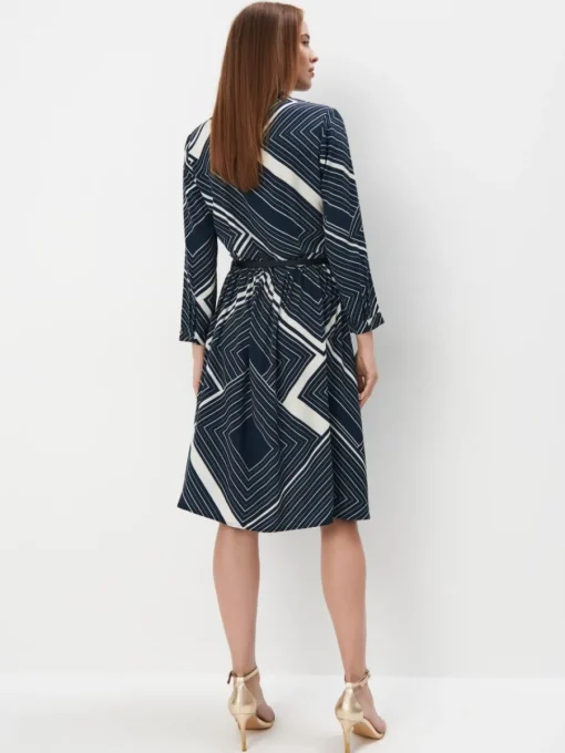 Midi, Maxikleider|Kleider, Overalls>MOHITO Hemdblusenkleid aus Viskose Navy