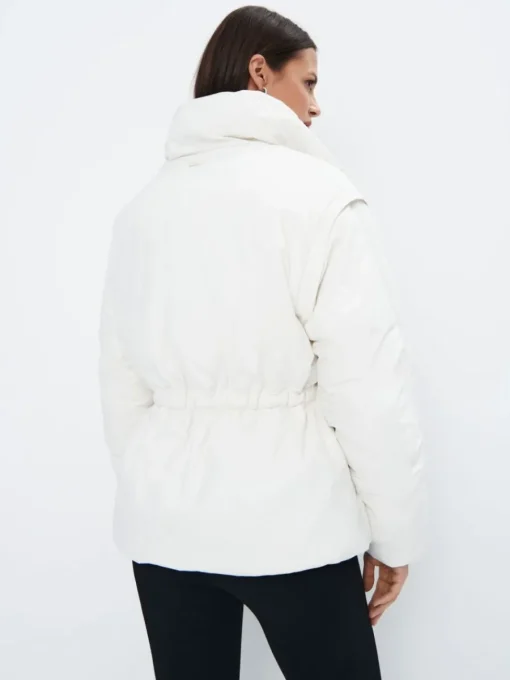 Jacken, Mäntel>MOHITO High collar jacket Creme