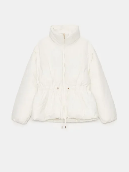 Jacken, Mäntel>MOHITO High collar jacket Creme