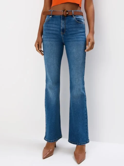 Jeans>MOHITO High waisted flare jeans Blau