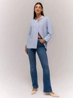 Jeans>MOHITO High waisted flare jeans Blau