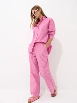 Sets|Hosen>MOHITO Hose aus Baumwolle Pastellrosa