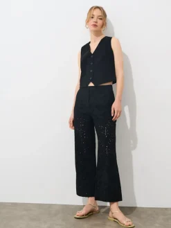 Sets|Hosen>MOHITO Hose aus Baumwolle Schwarz
