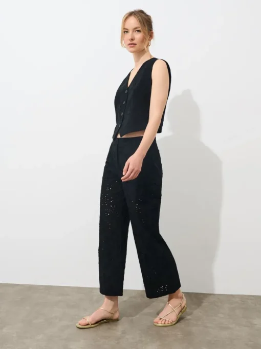 Sets|Hosen>MOHITO Hose aus Baumwolle Schwarz