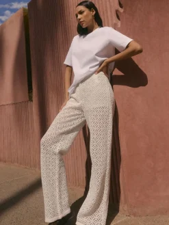 Hosen>MOHITO Hose aus Baumwolle Creme