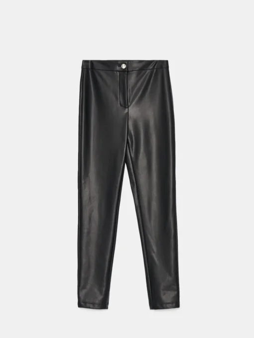Hosen>MOHITO Hose aus Kunstleder Schwarz