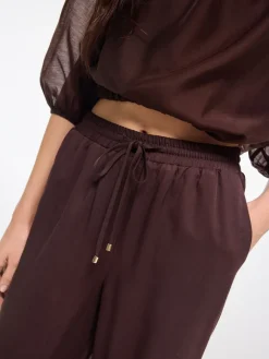 Hosen></noscript>MOHITO Hose aus Viskose Dunkelbraun