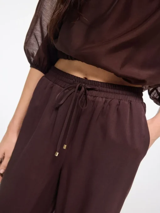 Hosen>MOHITO Hose aus Viskose Dunkelbraun