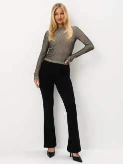 Hosen>MOHITO Hose im Flare-Fit Schwarz
