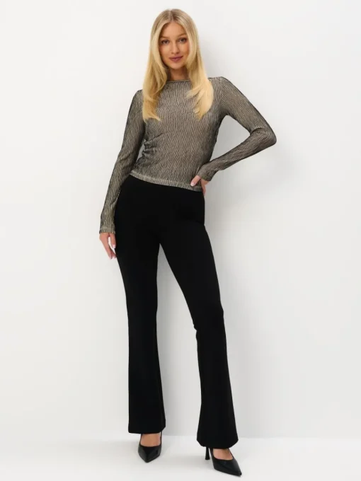 Hosen>MOHITO Hose im Flare-Fit Schwarz