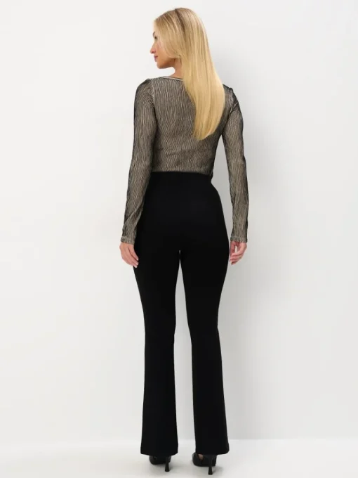 Hosen>MOHITO Hose im Flare-Fit Schwarz