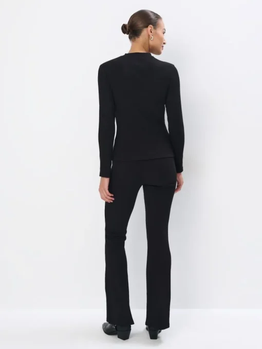 Hosen>MOHITO Hose im Flare-Fit Schwarz