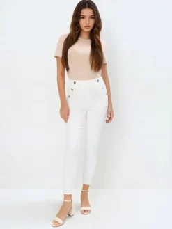 Hosen>MOHITO Hose im Skinny-Fit Creme
